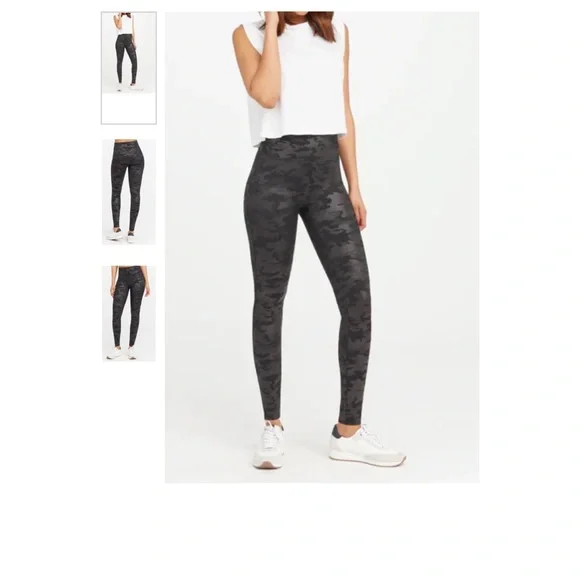 Spanx High-Waist Camo Leggings size large - Picture 1 of 4